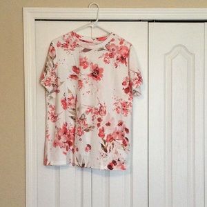 Flower print top